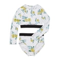 thumbnail image 4 of Justice Girls 2 Piece Long Sleeve Elastic Trim Floral Print Rash Guard Swimsuit, Sizes 5-18, 4 of 4