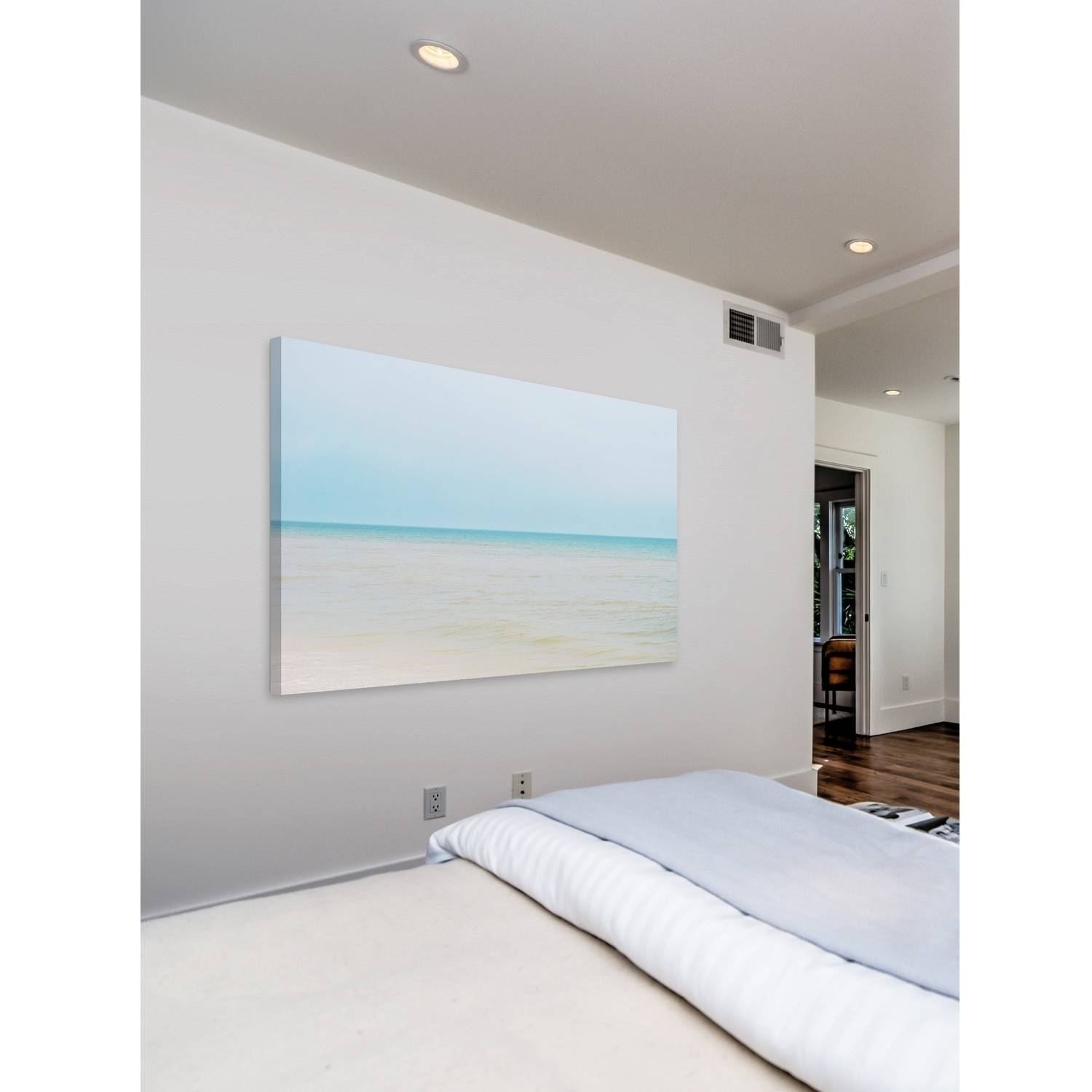 Marmont Hill 'The Sleeping Sea' by Sharon Kalstek Painting Print on Wrapped Canvas