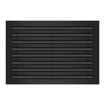 BUILDMART - 24x16 Modern AC Vent Cover - Decorative Black Aluminum Air Vent - Standard Linear Slot Diffuser - Heating and Cooling Register Grille for Ceiling, Walls & Floors - Texas Buildmart