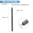 thumbnail image 2 of Uxcell 2pcs Straight Flute Thread Tap M2.5 x 0.45 Nitride Coated Screw Tapping Tool, 2 of 7