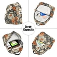 thumbnail image 5 of FORMRS Mini Backpack Purse for Women Travel Daypack Casual Shoulder Bag, Gray Floral Pattern, 5 of 7