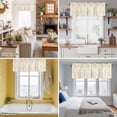 thumbnail image 5 of Flowers Window Valance for Kitchen, Branches Rod Pocket Short Curtain for Small Windows, Light Filtering Decorative Valance, 56 x 16 Inch, 1 Panel, 5 of 9