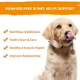 thumbnail image 5 of (3 pack) Jungle Calling Rawhide Free Dog Chew Treats, Real Chicken Wrapped Peanut Butter Bones, Teeth Clean Chewy Training Snacks, 6 oz, 5 of 8