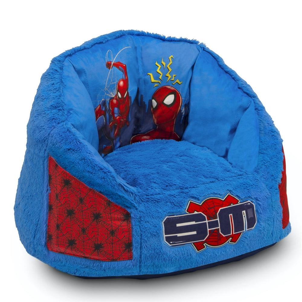SpiderMan Cozee Fluffy Chair with Memory Foam Seat by Delta Children