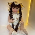 thumbnail image 3 of Baby Doll Reborn BZDOLL 55cm niña morena silicona suave, 3 of 4