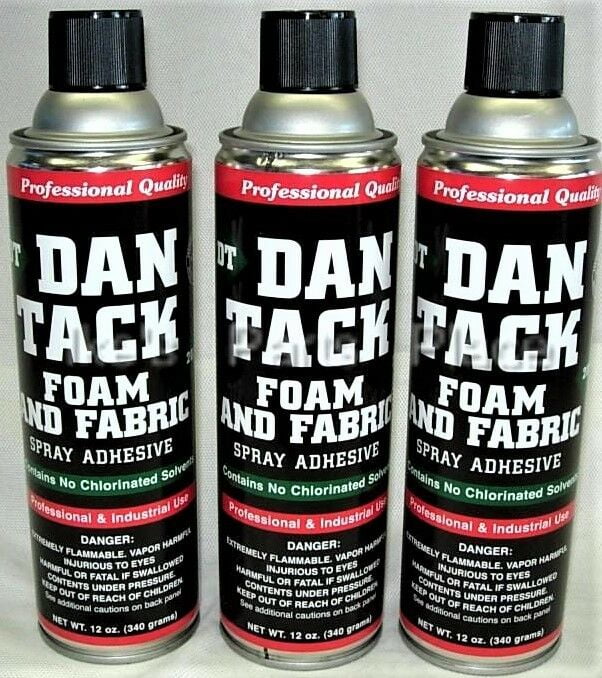 3 Dan Tack Dantack Professional Foam & Fabric Spray Glue Adhesive Big