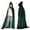 Green, variant on HXWCHs Hooded Cloak Velvet Cape with Hood Halloween Capes Women Witch Cloak Robe Men Cosplay Size: 2 Years