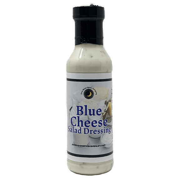 Blue Cheese & Chive Salad Dressing | Premium | 12 fl. oz.  | Crafted in Small Batches by June Moon Spice Company