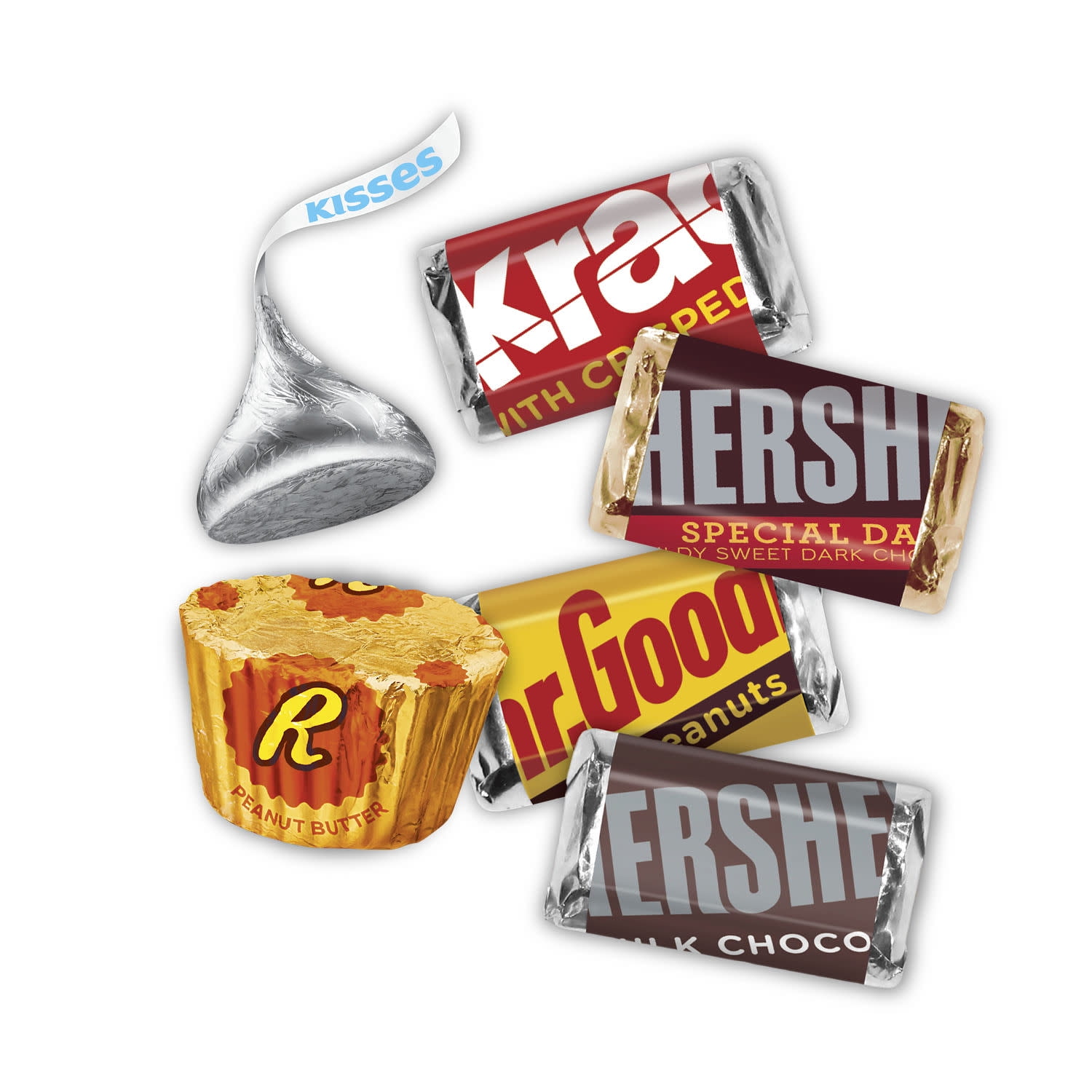Hershey's and Reese's Assorted Chocolate Flavored Candy, Party Pack 35 oz