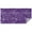 Purple Paisley Pattern, variant on Purple Pioneer Flower and Paisley Pattern Rectangle Tablecloth 60"x84",Waterproof Polyester Rectangle Table Cloth, Wipeable Spillproof Polyester Tablecloth for Dining, Camping, Indoor and Outdoor