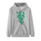 thumbnail image 4 of Sudaderas con capucha con estampado de características de patrón de temperatura somatosensorial de Halloween de otoño/invierno para mujer Pompotops FGAJ22303, 4 of 5