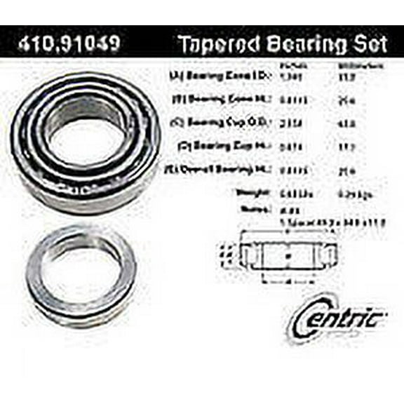 STANDARD TAPER BEARING Fits select: 1999-2004 JEEP GRAND CHEROKEE, 2002 JEEP LIBERTY