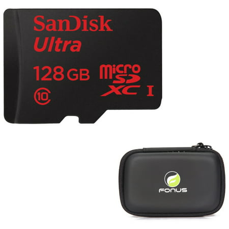 Sandisk Ultra 128GB High Speed Memory Card Micro-SDHC MicroSD Class 10 X5X for Motorola Moto Z Force Droid - Samsung Galaxy Note 3 4, S5 S7 Edge S8 S8+ - ZTE Blade X MAX, Grand X Max 2 X3 X4, Duo