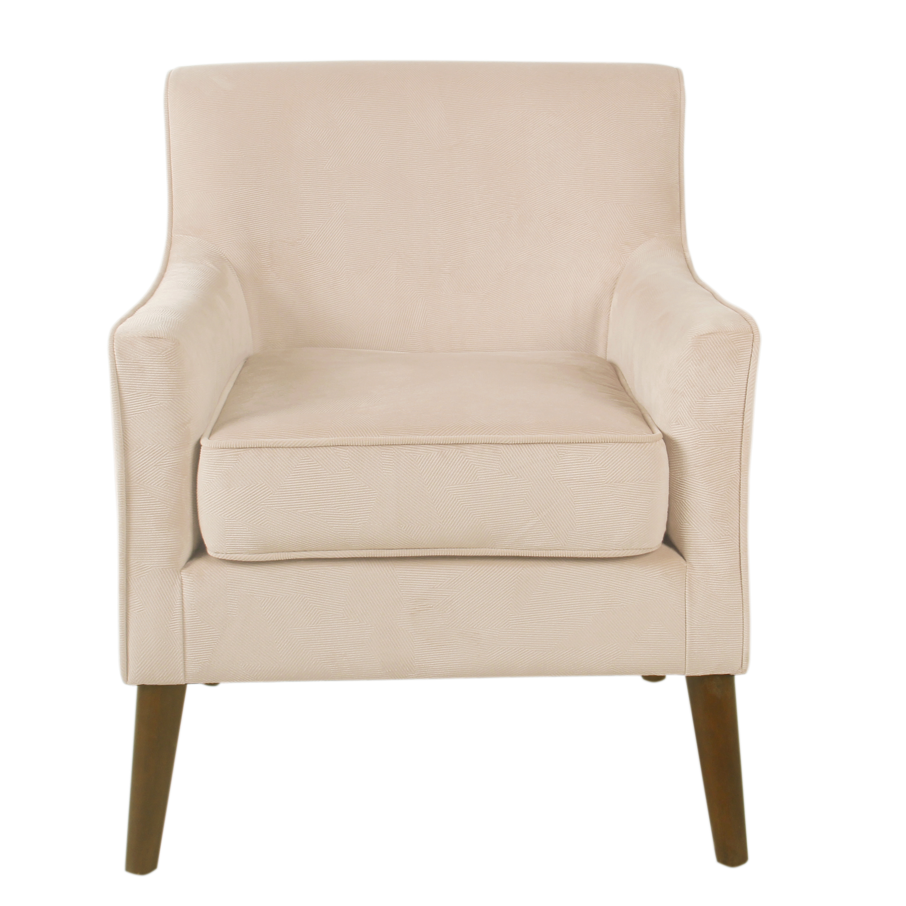 Homepop Davis MidCentury Velvet Accent Chair Blush Pink