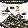 thumbnail image 3 of Black Christmas Santa Pattern Toddler Nap Mats for Kids Preschool,60"x20" Sleeping Mat Bag or Kids,Toddler Sleeping Bag,Toddler Nap Mat or Daycare, 3 of 6