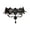 E, variant on MKHSQHDG Today's Deals Halloween Black Rhinestone Lace Choker Necklace Gothic Elegant Jewelry for Women Party Accessories