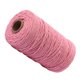 thumbnail image 5 of Bewildely 1 rollo de cuerda de algodón hecha a mano, 3mm de diámetro, cuerdas artesanales tejidas de un solo Color, 100m Artesanía Rosado Bewildely HA5320-05B, 5 of 6