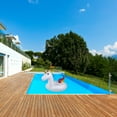 thumbnail image 5 of Northlight 68" Rainbow Unicorn Inflatable Swimming Pool Tube Ring Float, 5 of 8