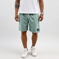 thumbnail image 5 of Resicozy Mens Corduroy Shorts Casual Elastic Waist Drawstring 2026 Summer Beach Lounge Short with Pockets Light Green 3XL, 5 of 6