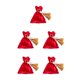 thumbnail image 3 of Ounissouiy Candy Drawstring Bag Toys Galletas Favores Biscuit Snacks Present Gifts Organizador Paquete Bolsa para Niños Niños Rojo Type2 NO2, 3 of 6