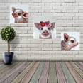 thumbnail image 7 of Urbalabs Farmhouse Pigs Pig Gifts For Pig Lovers Wall Canvas Wall Art 16 x 16 Print Abstract Animal Art Textured Paint Canvas Paintings Pop Art Pig Decor Prints Modern Wall Decor (16x16), 7 of 7