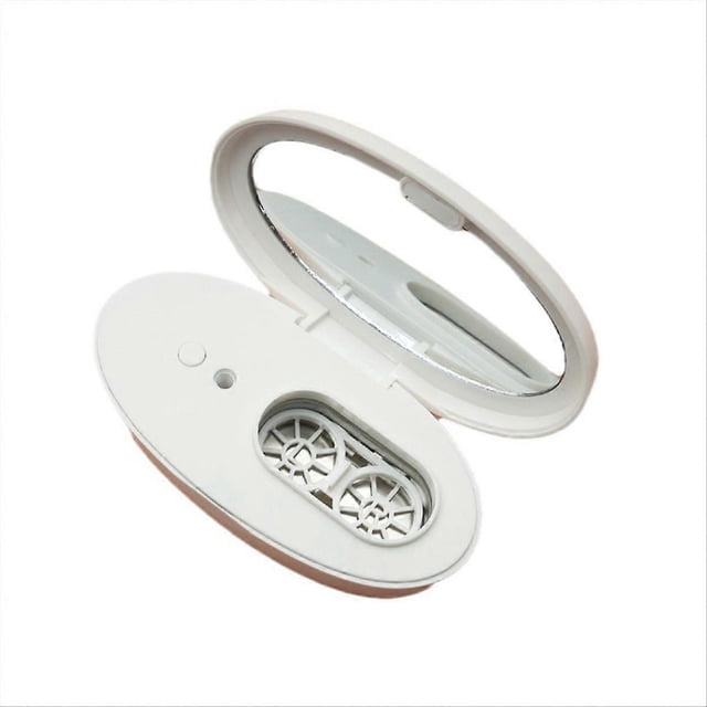 Ultrasonic Contact Lenses Case Cleaner Tear Cleaning Container White