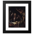 thumbnail image 2 of Gerrit Dou 12x14 Black Modern Framed Museum Art Print Titled - A Visit to the Doctor (1660 - 1665), 2 of 5