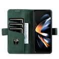 thumbnail image 7 of Dteck Retro for Samsung Galaxy Z Fold 6 Case, Shockproof PU Leather Magnetic Full Body Stand Flip Wallet Case Cover with Card Holder Phone Case, Darkgreen, 7 of 7