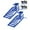Blue, variant on Bingirl 2PCS 5 Ton 11,000 LBS Hydraulic Car Ramps - Adjustable 9.3"-14" Height Vehicle Lift Ramps for Cars/SUVs/Trucks, Anti-Slip Steel Auto Repair Ramps with Safety Chain Bolt, Garage Workshop Tools