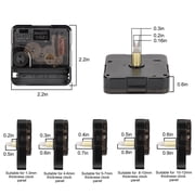 TSV 5pcs Clock Mechanisms Replacement Kit, DIY Quartz Clock Part with 5 Different Pairs