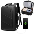 thumbnail image 1 of Mochila Mochila de viaje expandible de 39L con puerto de carga USB Mochila de mano convertible resis Meterk Mochila, 1 of 7