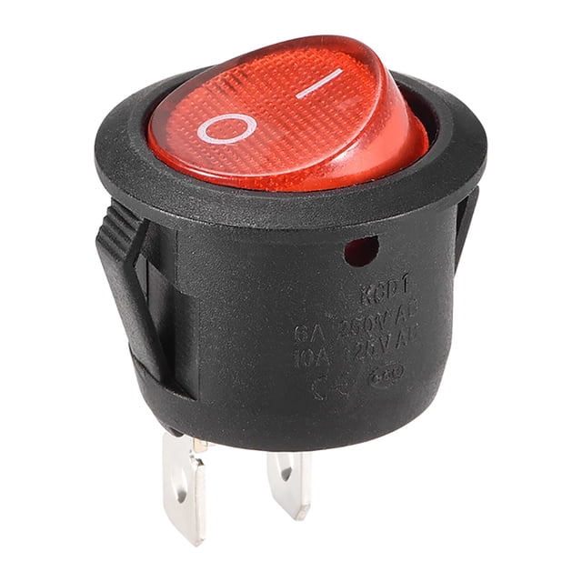 Interruptor de palanca redondo para barco, interruptor ON/OFF AC 250V/6A 125V/10A, 1 pieza