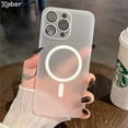 thumbnail image 2 of Ultra Thin Matte Transparent For Magsafe Magnetic Case For iPhone 14 13 11 12 15 Pro Max Plus Frosted Hard Full Protection Cover, 2 of 5
