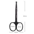 thumbnail image 2 of Fosa Eyebrow Scissors Comb Eyelash Hair Trimming Grooming Scissors Cosmetic Makeup Tool, Eyebrow Comb, Eyelash Trimming Scissors, 2 of 5