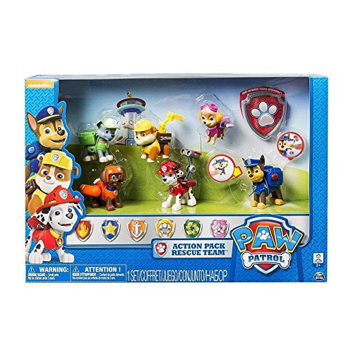 Paw Patrol 6 Pack Action Pups Rescue 