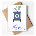 thumbnail image 1 of Drop Litter Rubbish Sign Diagram Welcome Back Greeting Cards Envelopes Blank, 1 of 3