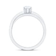 thumbnail image 2 of Rosec Jewels Certified Lab Diamond Solitaire Promise Ring for Women - 1/2 Carat - EF-VS Quality, 18K White Gold, US 11.00, 2 of 8
