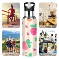 thumbnail image 5 of Cute Strawberry Stainless Steel Water Bottle 34oz/1000ml Double Wall Vacuum Insulation Leakproof for Sports Travel, 5 of 9