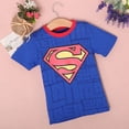 thumbnail image 4 of T-shirt Fantaisie à Manches Courtes pour Bébé Garçon, Costume Spiderman Superman, T-Shirts Hauts, 4 of 5