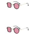 thumbnail image 3 of Guardurnaity Ojos con estilo, gafas de sol redondas Retro para mujer, gafas de sol con montura ligera a la moda, gafas de sol para mujer, gafas Type2 NO2, 3 of 6