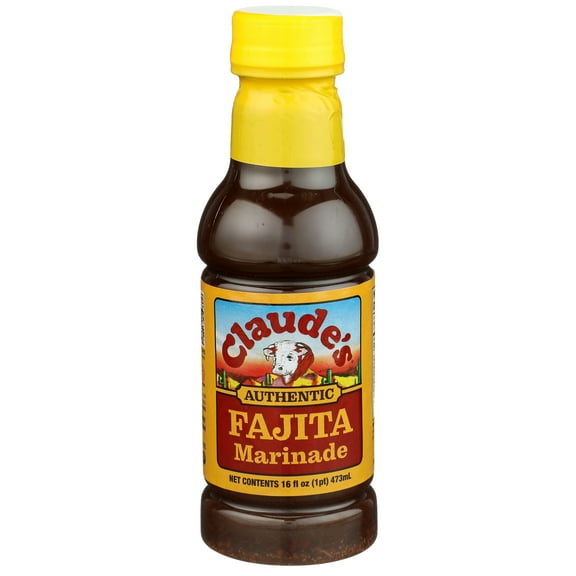 Claude's Fajita Marinating Sauce, Authentic Mexican Hickory Liquid Smoke Marinade,16 oz