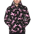 thumbnail image 4 of Bingfone Breast Cancer Awareness (2) Men'S Drawstring Hoodie Long Sleeve Pocket Sweatshirts-3x-Large, 4 of 9