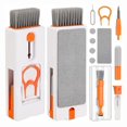 thumbnail image 1 of Kit de limpieza de teclado 11 en 1 para portátiles y auriculares, limpiador de teclado multifuncional con cepillo para tabletas, teléfonos móviles, ordenadores y pantallas., 1 of 8