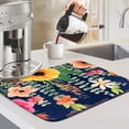 thumbnail image 6 of Spring Flower Dish Drying Mat 18x24 Inch – Colorful Floral Kitchen Counter Mat, Absorbent Microfiber Drying Pad for Dishes, Coffee Bar Decor, 6 of 6