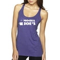 thumbnail image 1 of Mocha Joe's Coffee Stand Shop Logo | Womens Pop Culture Premium Tri-Blend Racerback Tank Top, Purple Rush, X-Large, 1 of 4