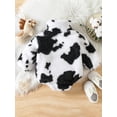 thumbnail image 4 of Gureui Toddler Infant Baby Girls Boys Winter Warm Romper, Long Sleeve Stand Collar Cow Print Zipper Casual Playsuit Daily wear, 4 of 9