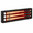 Black Finish Red Felt-3 bat-Standard Baseball Bat, variant on Cherry Finish Black Felt 32 Bat Mini Baseball Bat Wall Mounted Shadow Box Display Case