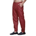 thumbnail image 3 of Atasi Men Solid Dupion Ready Made Pajama Ethnic Wear Adjustable Elastic Pants, 3 of 5