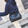 thumbnail image 3 of unbranded De Hombro Rivet En PU Negro Con Para Almacenaje En Varias Ocasiones, 3 of 8