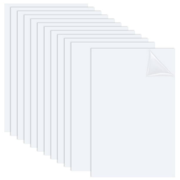 12 láminas de plástico blanco de 5,9 x 3,9 pulgadas, panel de plástico de 0,5 mm de grosor, lámina de plástico duro, lámina de tablero de plástico flexible de poliestireno.